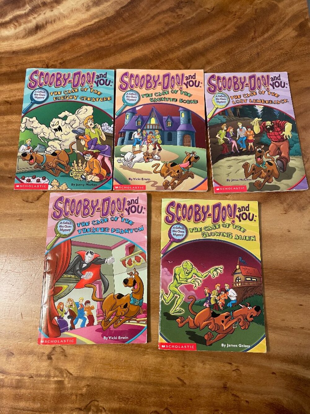 Scooby-Doo! and You Book Lot of 5 Scholastic Collect the Clues Mystery Books
